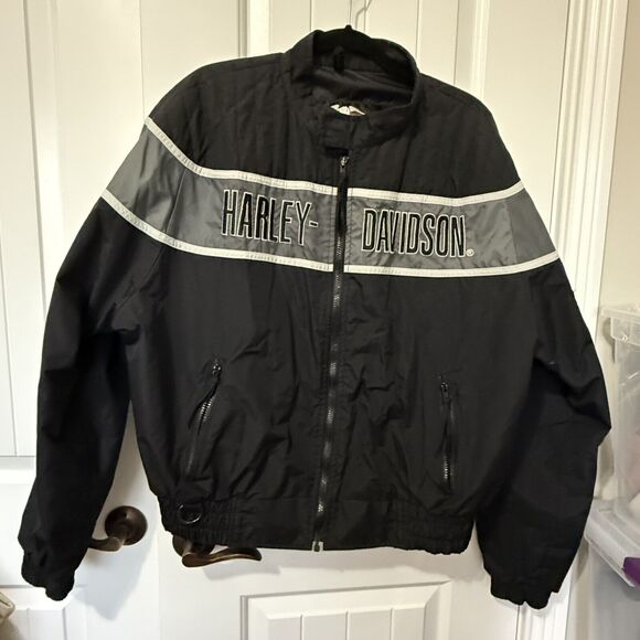 VTG Harley Davidson Motorcycle Jacket Screaming Eagle Riding USAMade Men XL - Picture 1 of 16